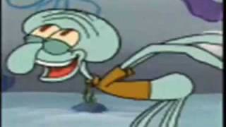 Squidward slaps his butt while playing FITTING music Resimi