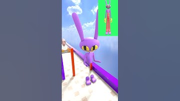 Help Build a Queen Run Challenge With Jax | Pomni or TV Woman #shorts