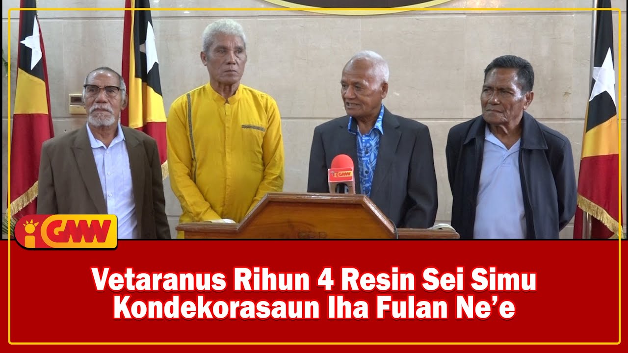 Vetaranus Rihun 4 Resin Sei Simu Kondekorasaun Iha Fulan Ne’e