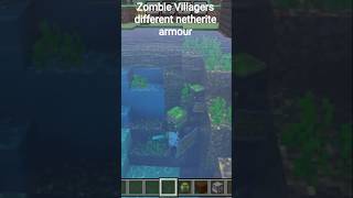 Minecraft villagers have different in the netherite armour #viral #trending #gaming #minecraft