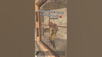 ANGRY HACKER FALLS FOR TRAP BASE IN RUST🤬🤬 #music #rust #play #pubg