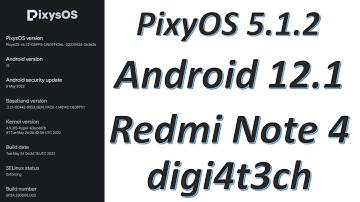 |PixyOS 5.1.2| |Android 12.1| |Redmi Note 4| |Mido| |Raw Review| By |DIGI4T3CH| & |VINIT4489|