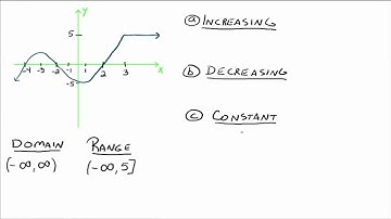 Increasing, Decreasing, Constant