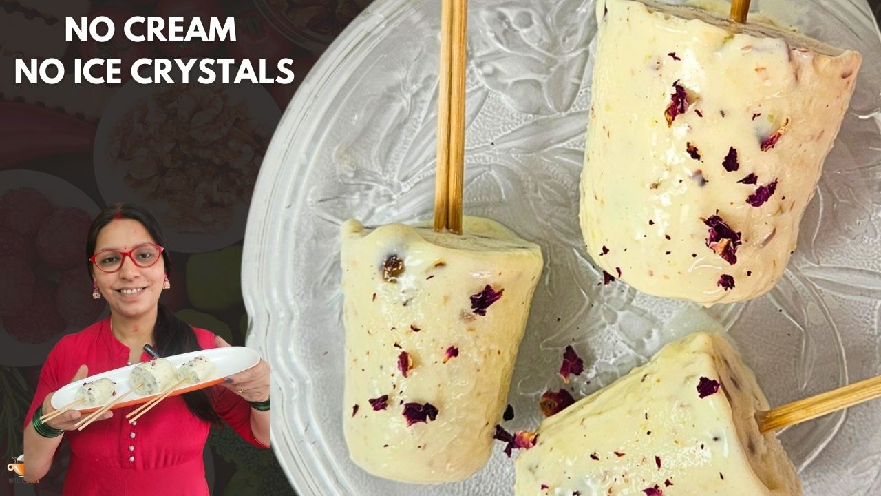 Kulfi Ice Cream Recipe | No Cream No Ice Crystals