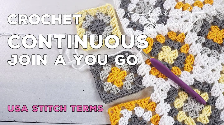 How to Crochet the Continuous Join As You Go (CJAYG) Method | Granny Square Joining | How to Join