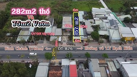 Nhà đất mặt tiền DT 826 357m2 cho thuê dòng tiền tốt ngay T.T Rach Kiến 0968.079.561