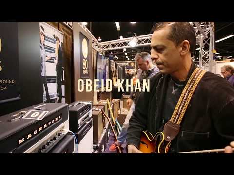 Obeid Khan plays through the Master Collection, Magnatone Super 59 M-80 at NAMM 2018