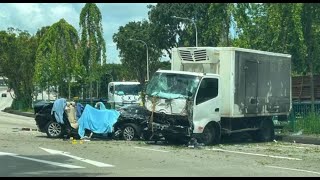 7 Jul 2023 | Fatal accident along Upper Thomson Road towards Lornie Road