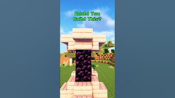 Cherry Blossom Nether Portal 🌸 #minecraft #shorts