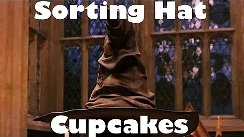 Sorting hat cupcakes
