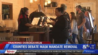 Counties debate mask mandate removal