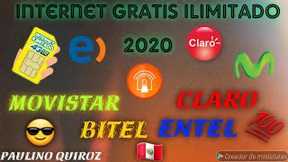 INTERNET GRATIS ILIMITADO MOVISTAR CLARO BITEL Y ENTEL CON Y SIN REDES A FULL ANONYTUM🔥| JUNIO 2020