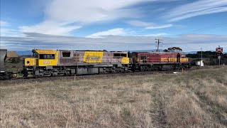 TasRail 2011 2054 #46 Coal train crossing Perth Mill Road