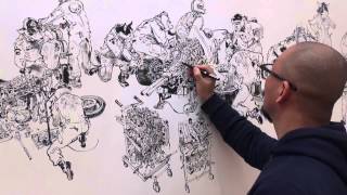 김정기 JungGi Kim Drawing show in Angoulême BD festival 2015