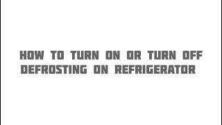 How To Defrost a Freezer On a Refrigerator How To Defrost a Freezer On a Refrigerator