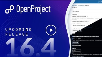 OpenProject 16.4 Release Preview