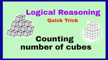 Logical Reasoning Counting Cubes  within any shape / Quick Trick /Olympiad previous year question