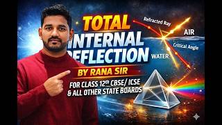 TOTAL INTERNAL REFLECTION CLASS 12 Th  for C.B.S.E / I.C.S.E &amp; all Other Boards