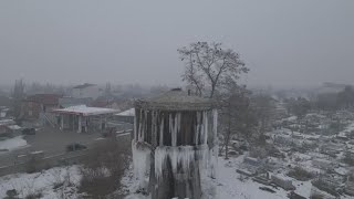 Ağrıda Mezarlıkta Metrelerce Buz Sarkıtları Oluştu