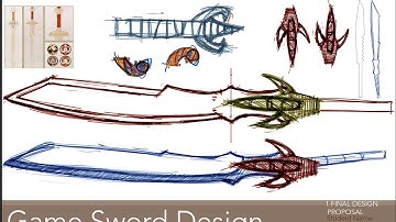 3D Game Sword Model Unwrap & Texture Part01