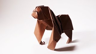 Origami Gorilla (Joseph Wu) - Paper Folding / Papier Falten / 종이접기 - Paper Crafts 1101 おりがみ