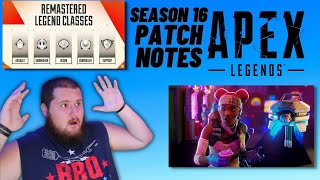 APEX SEASON 16 PATCH NOTES!