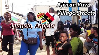 Luanda Angola 2022 Raw Streets of Hoje Ya Henda Village Market HD screenshot 3