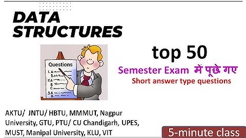 Part 2: Data Structures Important Questions | Top 50 questions on data structures and algorithms