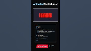 Animated Netflix Button.#shorts #coding #programming #trending #viral #netflix #explore