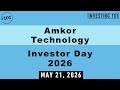 Amkor Investor Day 2026 | Silicon-Carbide Advanced Packaging Expansion Targets Auto EV Scale