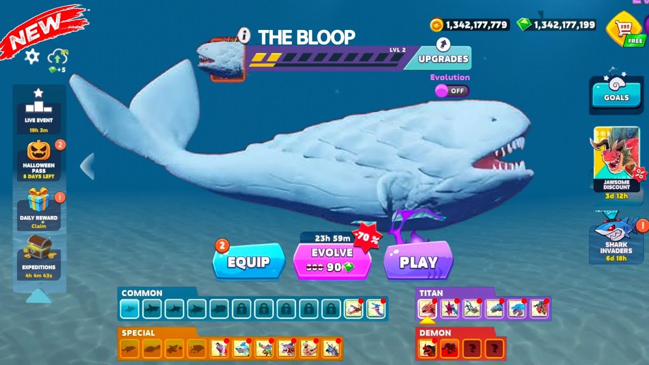 New Shark Update Gameplay - How to Unlock All Sharks in 2026 - Hungry ...
