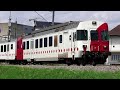 Tpf  transports publics fribourgeois  trains avec les automotrices rbde 567  swiss railways