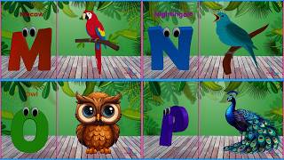 ABC Song with Birds | Alphabet Birds A-Z for Kids | Bird Phonics Song for toddlers #abcsong