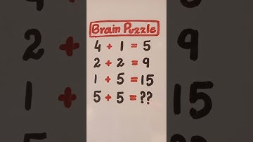 maths brain puzzle test.