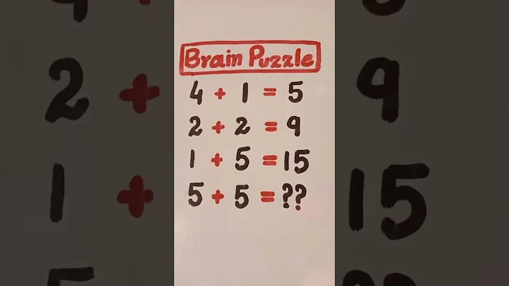 maths brain puzzle test.