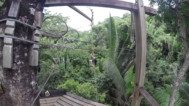 Day 3 - Zip Lining with Butts Up!  Belize