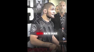Thumbnail of Khabib Nurmagomedov on fighting Nata Diaz 🥶 #khabib #ufc #mma #mmafighter #shortsvideo