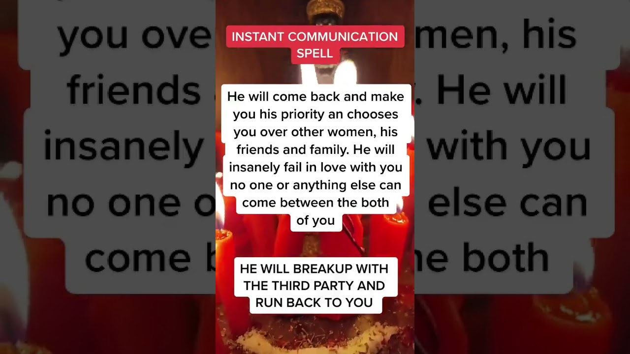 Instant Love Spell To Bring Back Your Lover. Email: dragada1199@gmail.com 