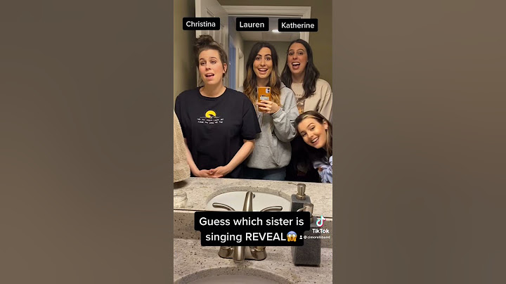 Guess which sister is singing reveal 👀✨🎉