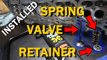 Assembling Valves, Springs and Retainers Into the Engine Head- 2JZ to E46 Conversion