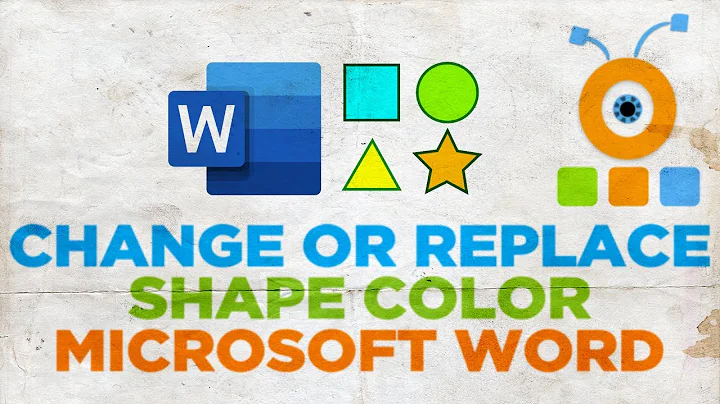 How to Change or Replace Shape Color in  Word