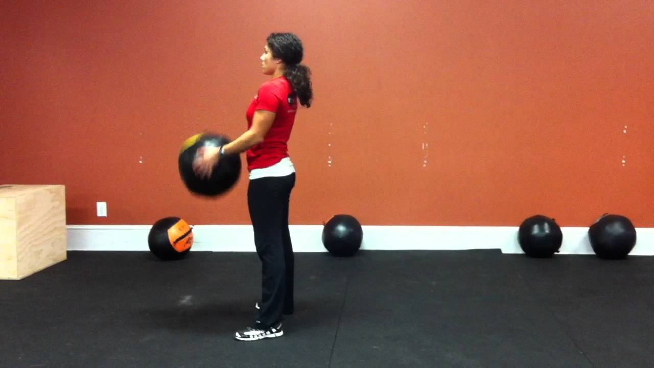 Medicine Ball Squat Clean YouTube
