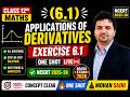 🔥 (6.1) Ex 6.1 | Class 12 NCERT Maths LIVE | Applications of Derivatives | One Shot | Board 2026 🔥