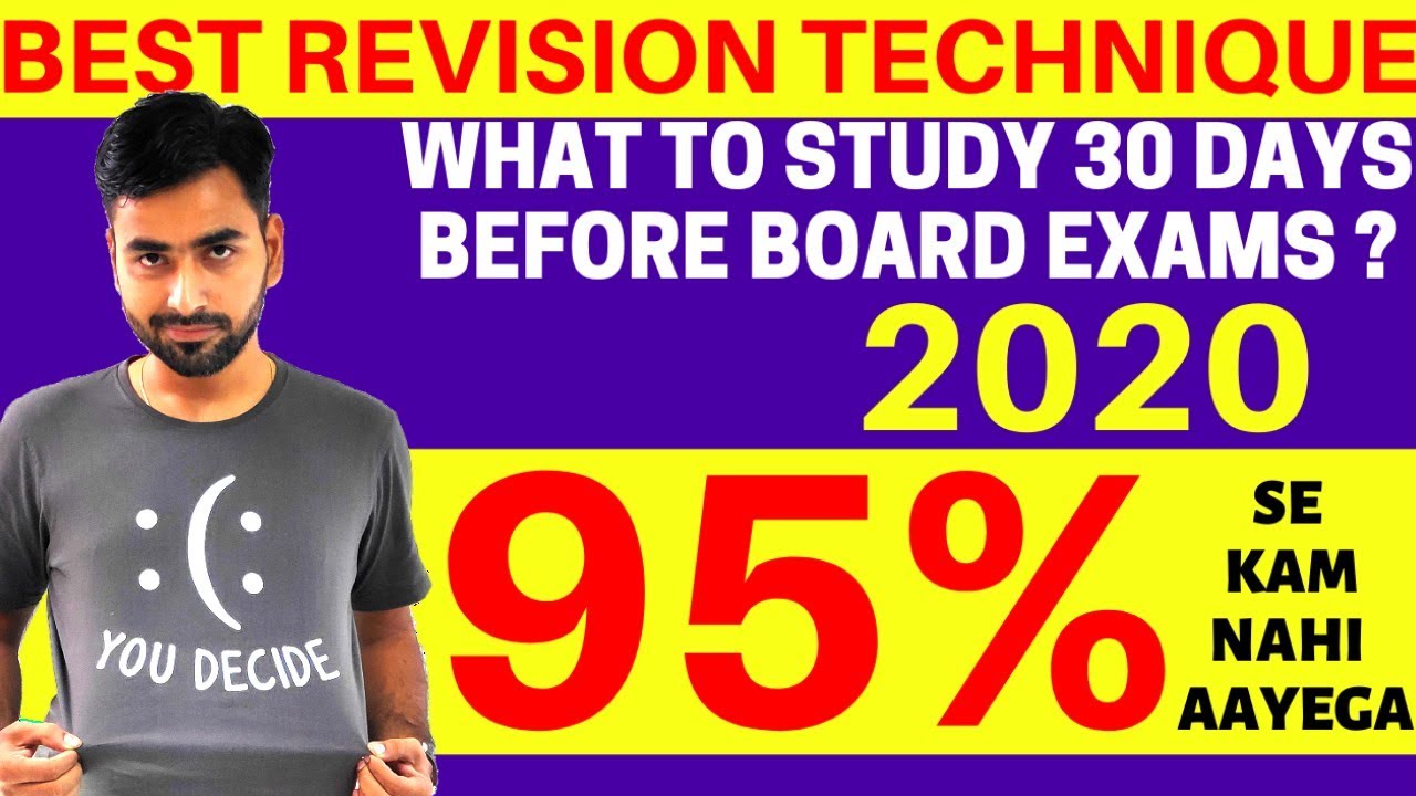 HOW TO DO REVISION FOR CLASS 10 BOARD EXAMS- 2020 | WHAT TO STUDY 30 ...