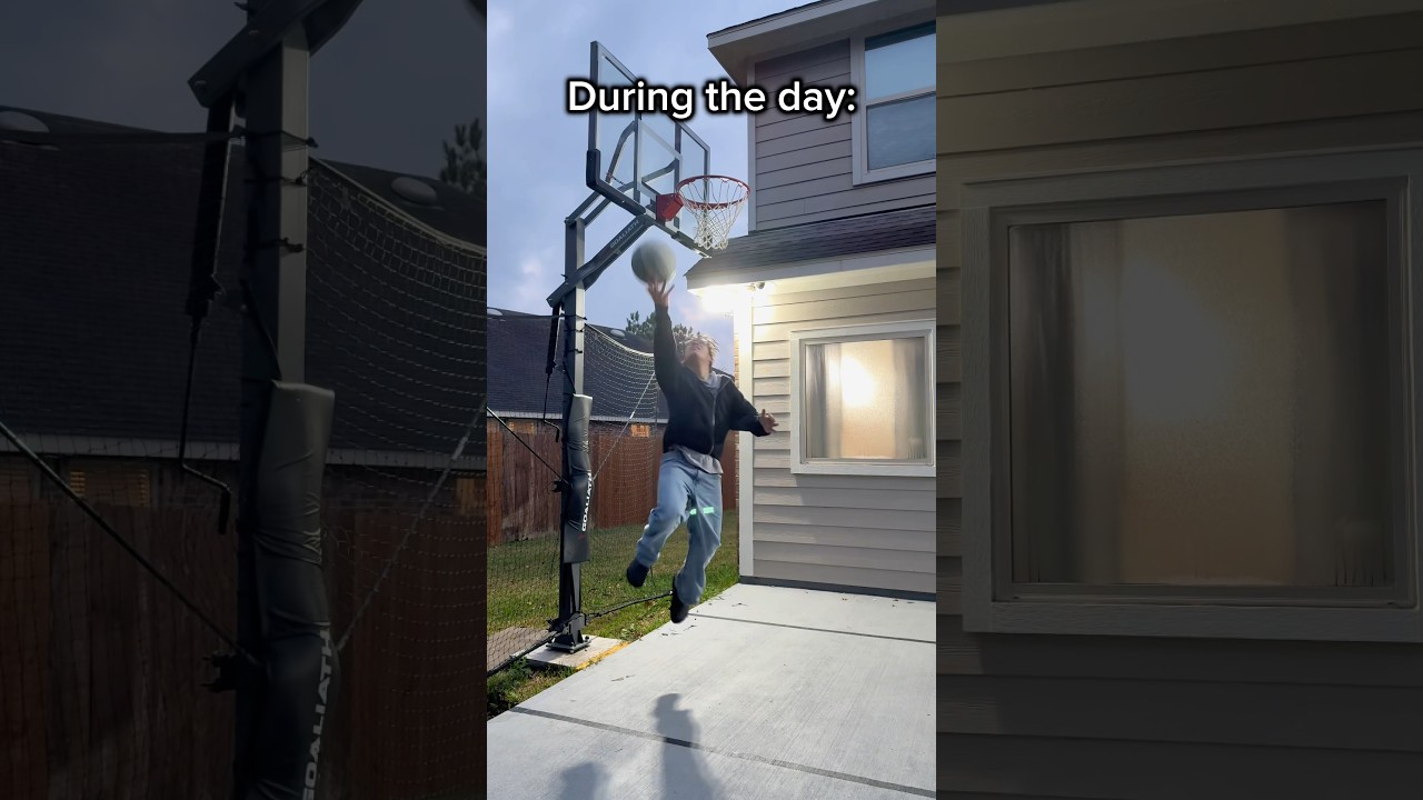 Day vs Night Basketball 🏀 #shorts