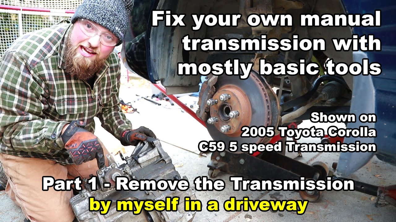 Fix your manual transmission at home Part 1 Dropping the transmission YouTube