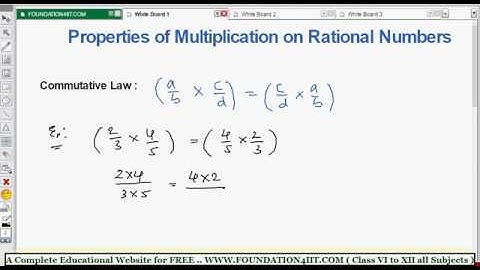 Properties of Multiplication on Rational Numbers || Class 9 Maths ICSE ||