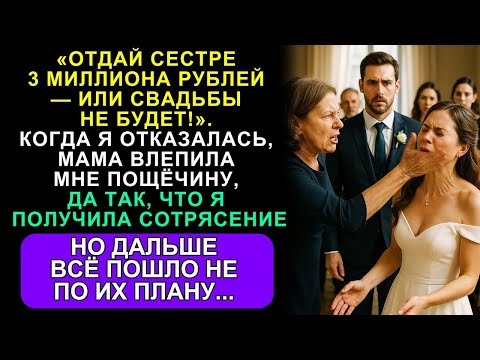 Отдай Сестре 3 Миллиона Или Свадьбы Не Будет! А Потом Мама Врезала Мне При Всех