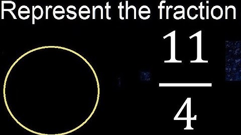 Represent 11/4 graphically . Graphic representation of fractions, graph