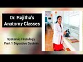 Systemic Histology part 1 (Micro-anatomy of Digestive System) by Dr. Rajitha Vanga